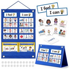 Kasfalci Feelings Chart - Social Emotional Learning Autism ADHD Tools Classroom