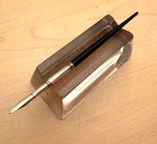 Antica penna a immersione Mabie Todd & Co B fine 1800 - pennino 14k/ferrello 12k