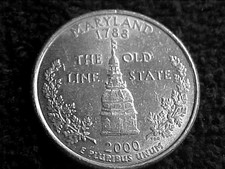 2000 P MARYLAND STATE QUARTER CIRCULATED