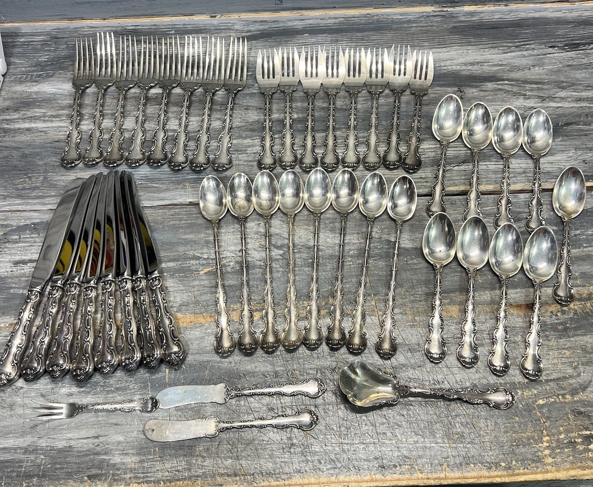Strasbourg by Gorham Sterling Silver Flatware Set For 8 Service 45