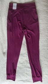 NWT PINK Victoria's Secret Jogger Pants Medium Fuchsia Purple Pink Drawstring