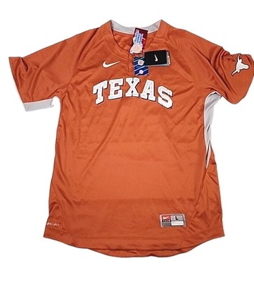 Vintage Nike Texas Longhorns Baseball Jersey SZ L Men's 2011 Team