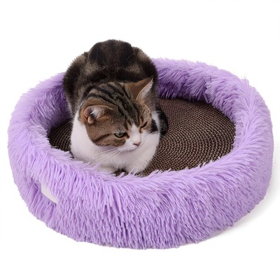 Anti Cat Scratcher Lounge, Removable Reversible Cat Scratching Pad Box Bed, R...