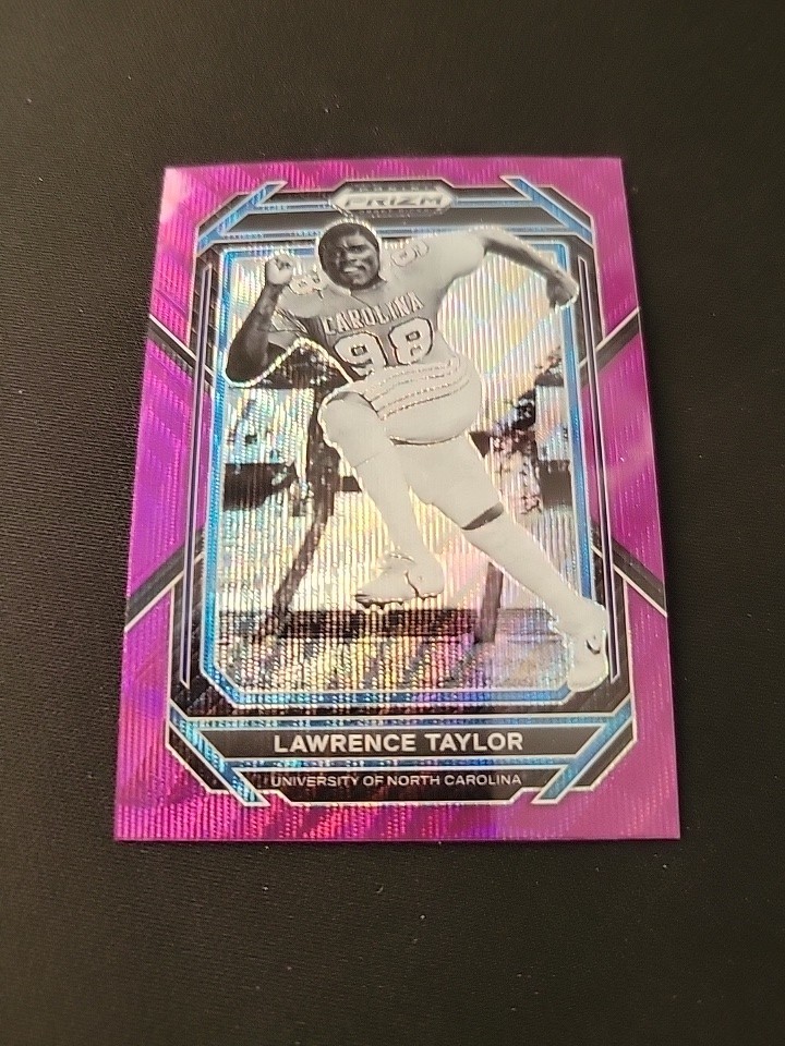 Lawrence Taylor 2023 Panini Prizm Draft Picks Purple Wave #68 NC Tar Heels