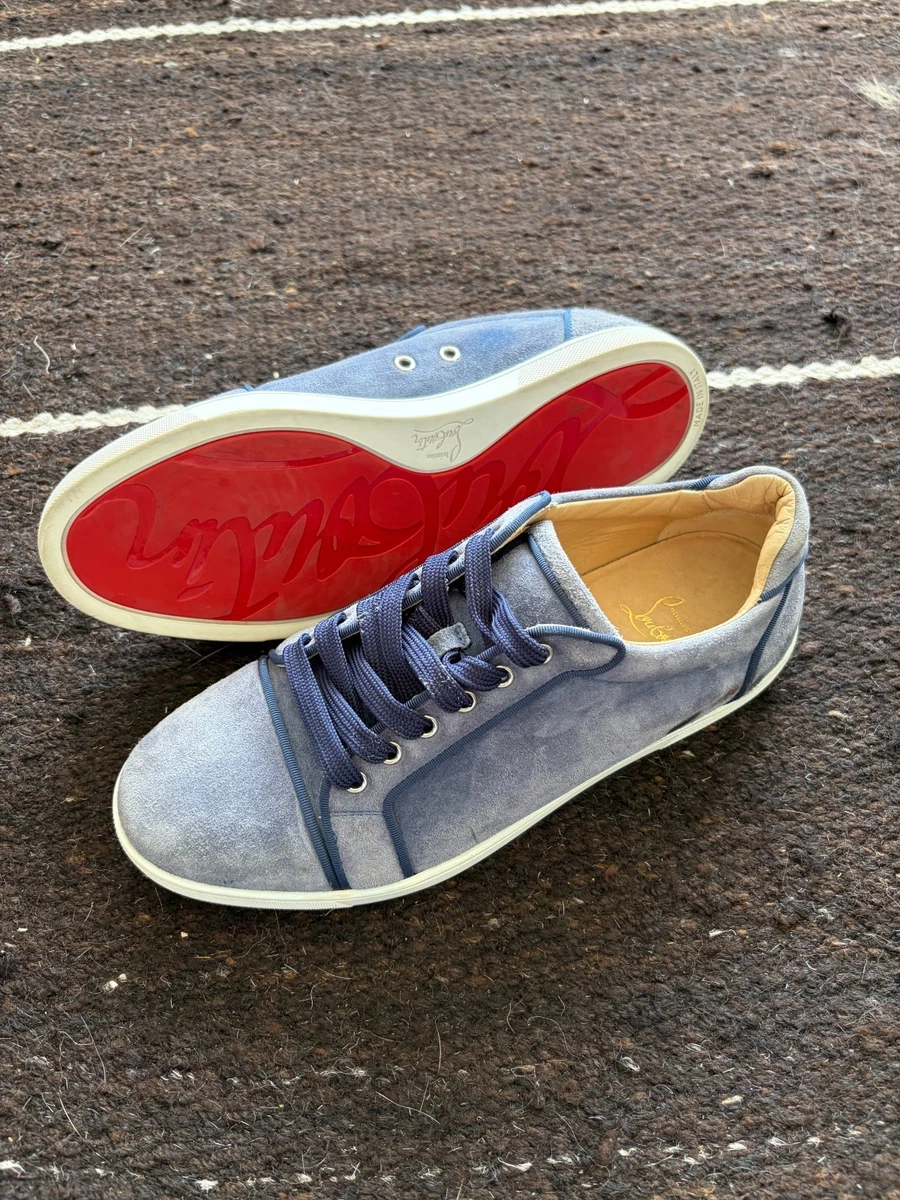 Christian Louboutin Blue Suede Casual Shoes for Men for sale | eBay