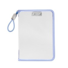 Clear File Bag Zippered Letter Size Document Folder Clear PVC File Organiser