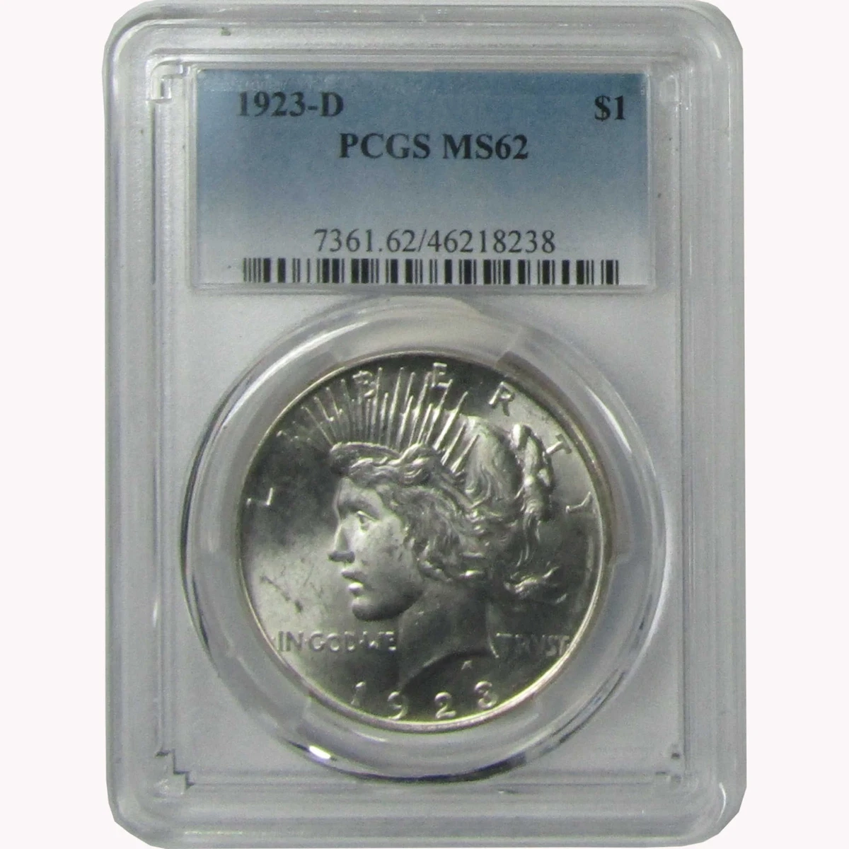 1923 Year Grade MS 62 Peace US Dollars (1921-1935) for sale | eBay