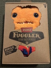 NIB Budgie Fuggler Orange Gaptooth McGoo 44 Funny Ugly Monster Plush