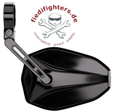 HIGHSIDER pro Lenkerendenspiegel Victory-Slim Schwarz Kurz (1Stck.) E-geprüft