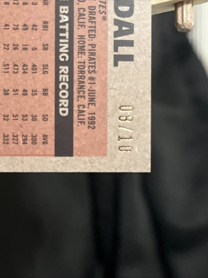 Serie Signature Jason Kendall 2024 Topps Archives rojo/10 Foto 3 de 3