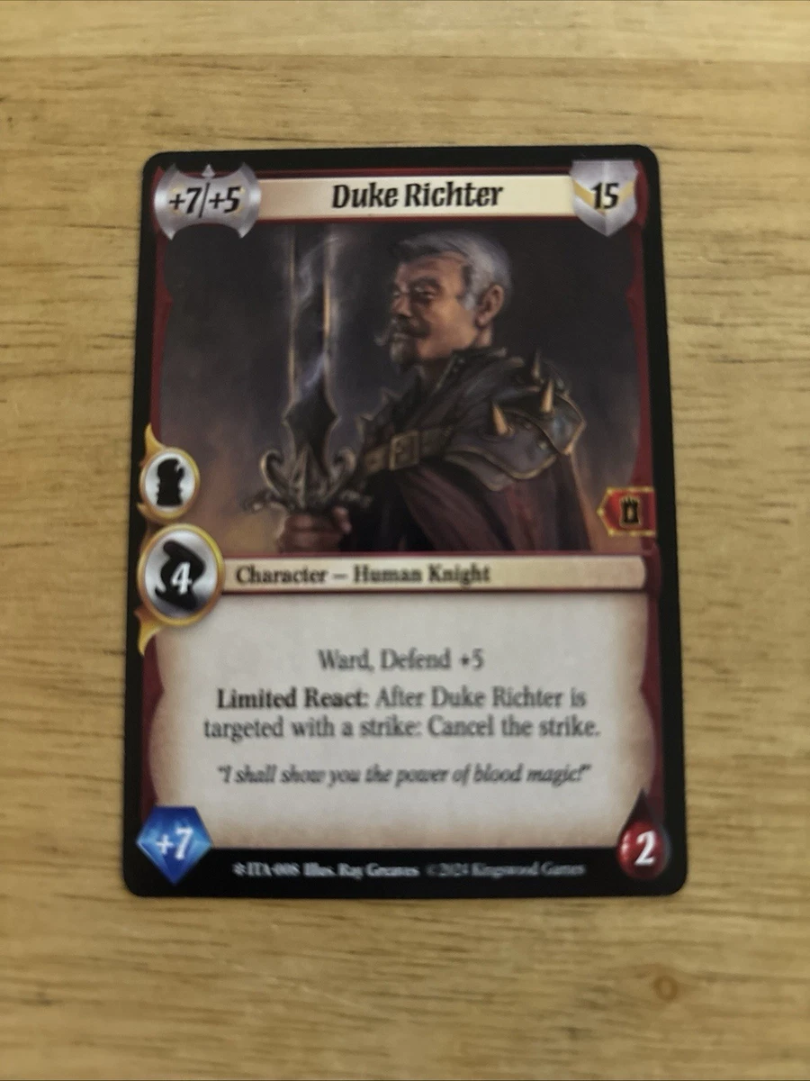 Warlord Saga Of The Storm Accordlands Duke Richter LEGENDARY - ITA