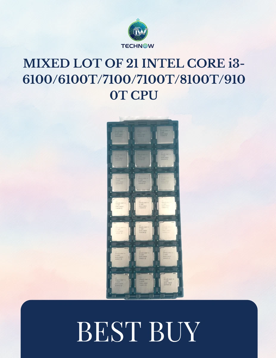 Intel Core i3-6100 Processor Model Computer Processors (CPUs) for
