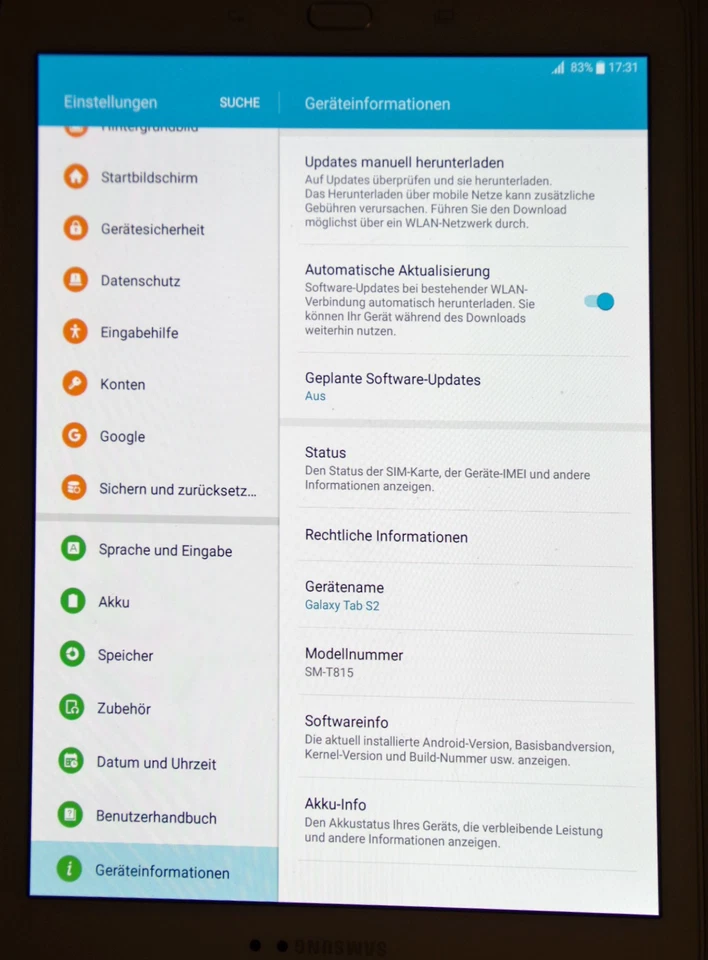 Samsung Galaxy Tab 2 SM-T815 weiß - Bild 4 von 4