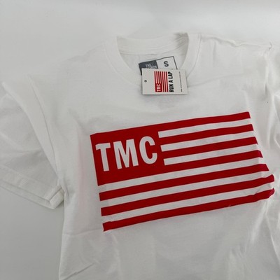 NWT The Marathon Clothing TMC Nipsey Hussle White Red Flag Logo T-Shirt Small
