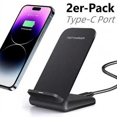 2 X30W Wireless ladegerät Indukt Ladestation Charger Für iPhone Samsung S24+ S23 - Bild 1 von 4
