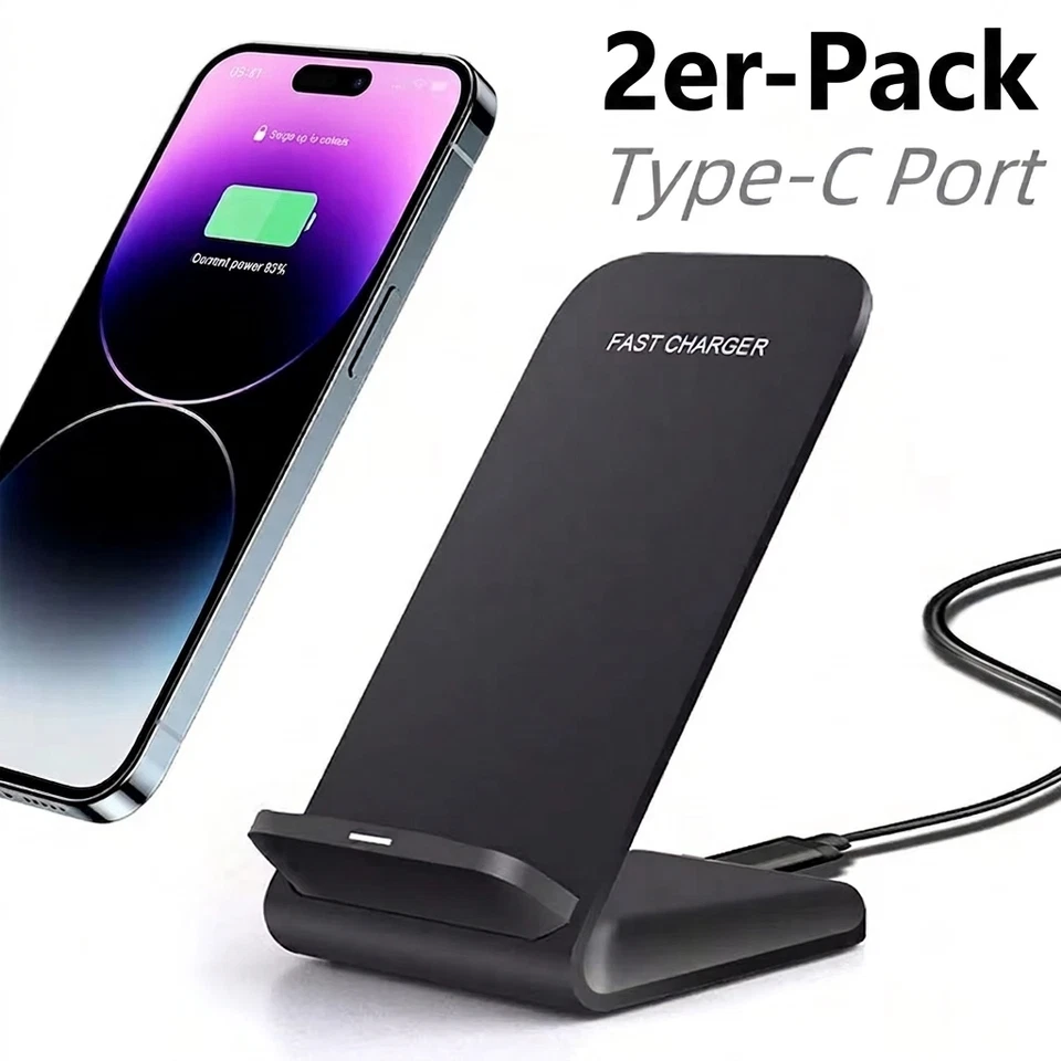 2 X30W Wireless ladegerät Indukt Ladestation Charger Für iPhone Samsung S24+ S23 - Bild 1 von 4