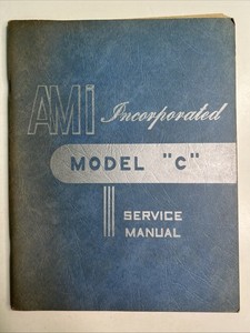 Original AMi MODEL C JUKEBOX SERVICE MANUAL Phonograph Schematics Parts Repair