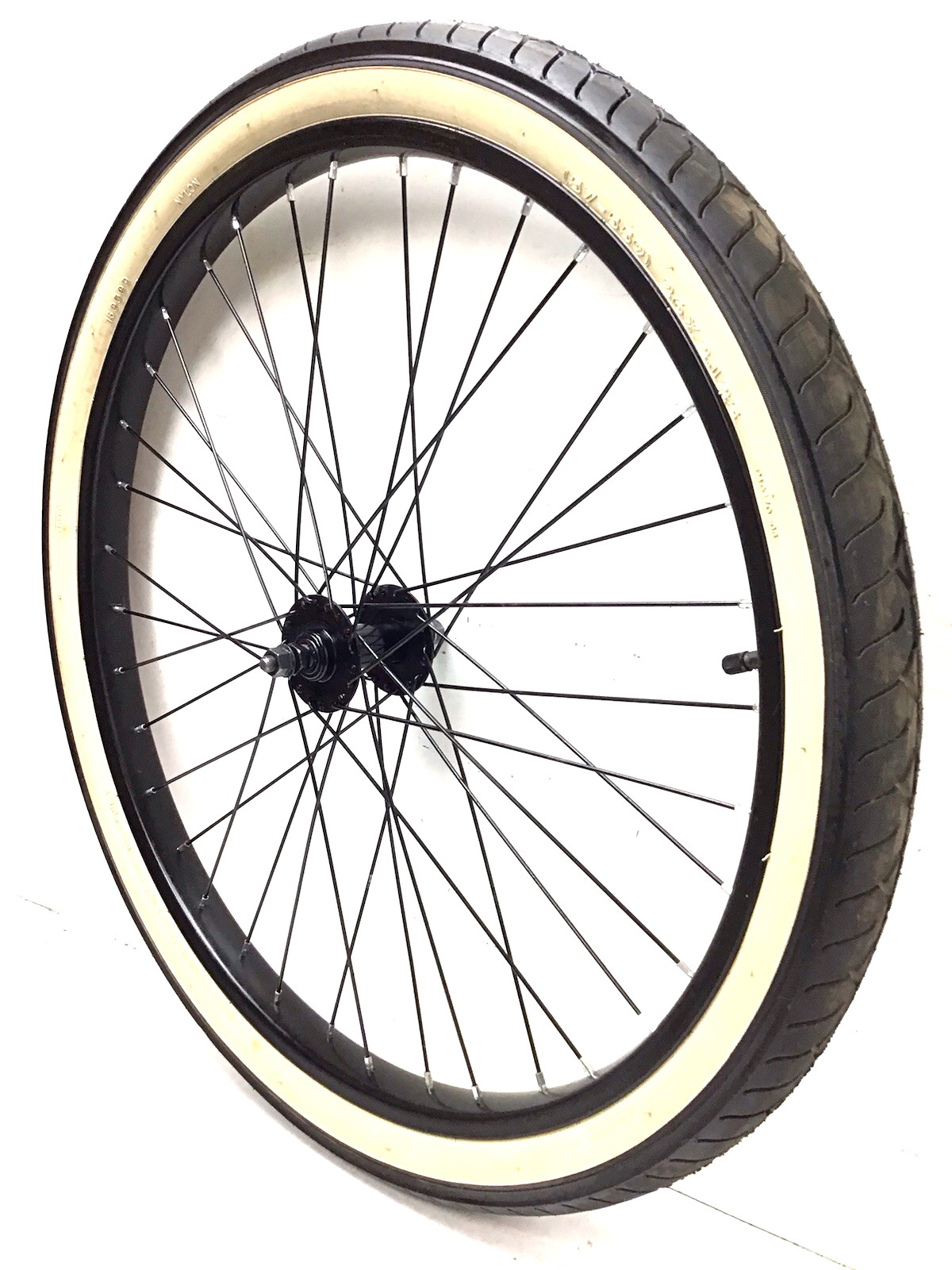 Bike Front Black Wheel With 2.125" Whitewall Tire Bicycle #a28