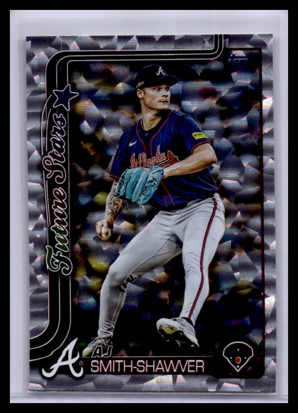 2025 Topps Silver Crackle Foilboard #674 AJ Smith-Shawver