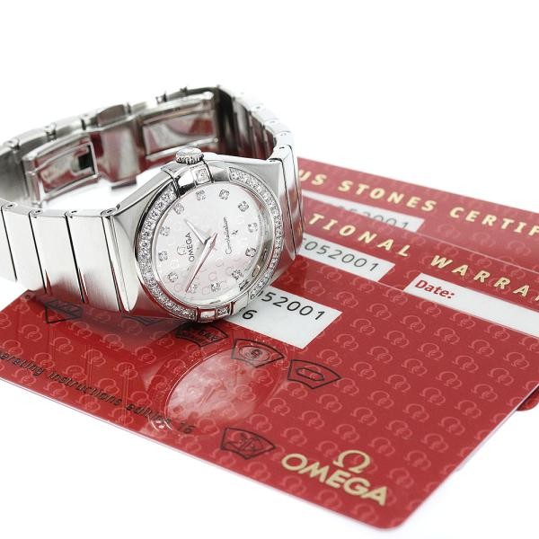 OMEGA CONSTELLATION 123.15.27.60.52.001 27mm SS Silver #C24475