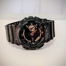 CASIO G SHOCK GA 110RG 1A  Black and Rose Gol...