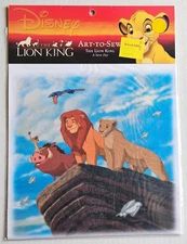 Disney The Lion King A NEW DAY Art-To-Sew Fabric Panel 8" Quilt Sewing Crafts