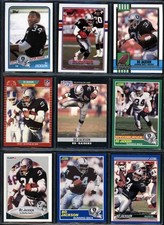 Bo Jackson 36 Card Lot Topps Donruss Rated Rookie Score Fleer Raiders Royals. rookie card picture
