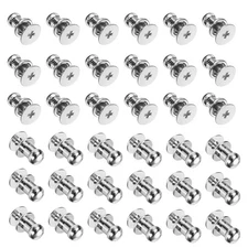 36 Pcs M3*5 Mini Round Knobs, 5mm Small Drawer Pulls, Silver