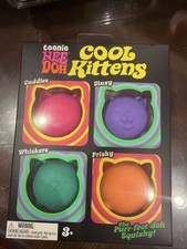 Schylling NeeDoh Teenie Cool Kittens 4 Pack Squishy Fidget Toy NEW