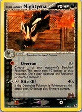 Team Magma's Mightyena Rare EX Team Magma vs Team Aqua 21/95 HP on eBay