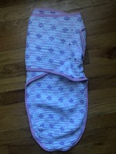 Aden  Anais 3-6M Muslin Easy swaddle pink and purple