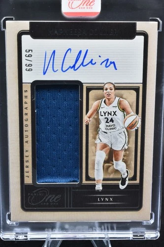 2025 Panini One and One WNBA Napheesa Collier Patch Auto #/99 Lynx #JA-NC