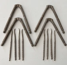 Vintage Nut Cracker And Nut Pick Set