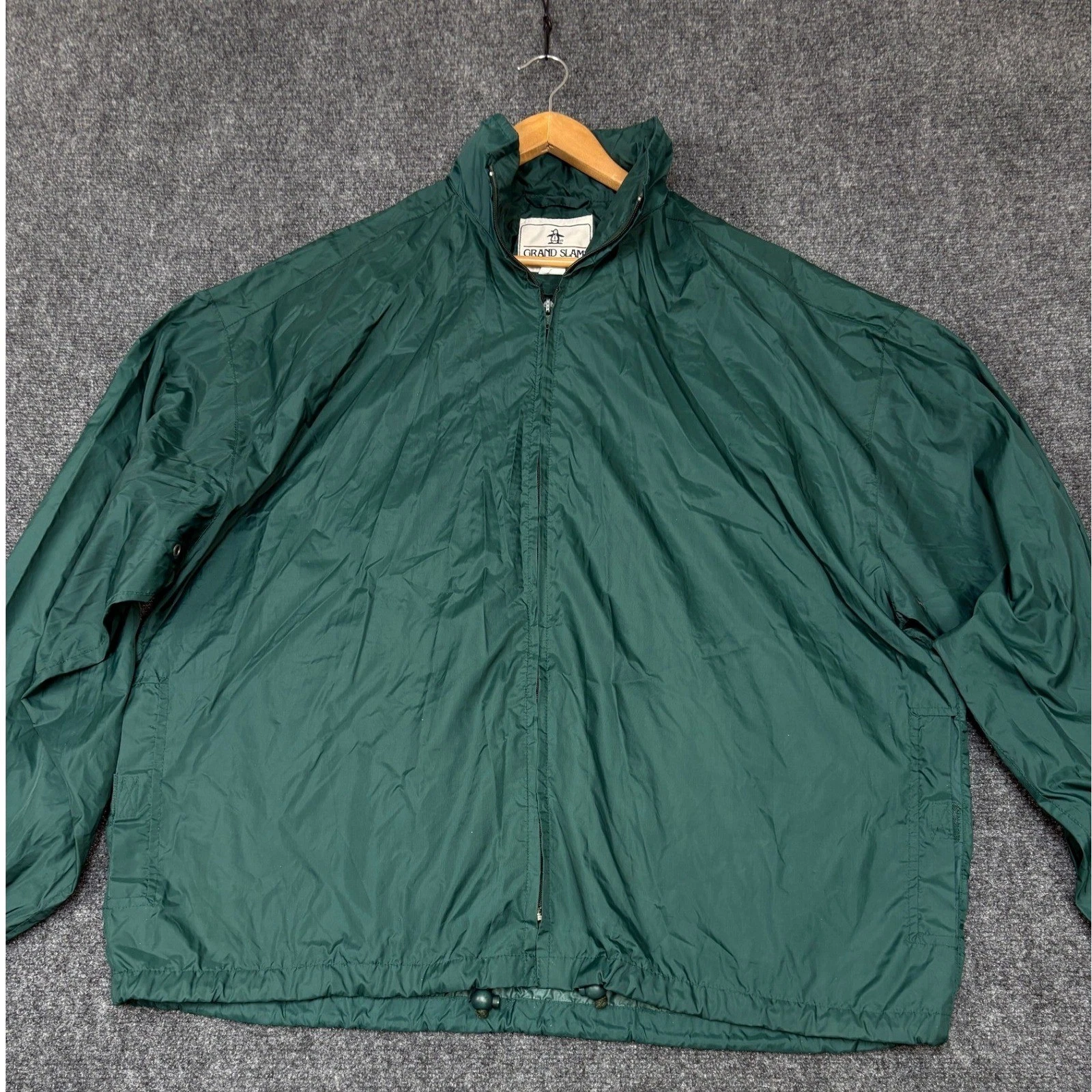 Grand Slam Windbreaker Jacket Mens XXL Green Excellent Full Zip Penguin Logo
Opens in a new window o