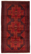 Vintage Hand-knotted Runner Rug 3'9" x 7'0" Traditional Oriental Wool Carpet