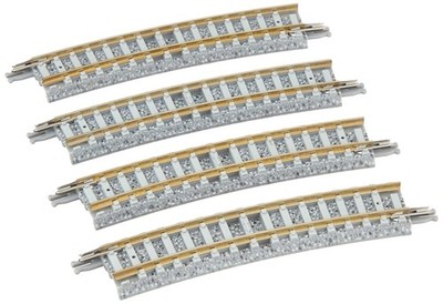 TOMYTEC TOMIX N gauge curved PC rail C317-15-PC F 4 Pieces set 1197