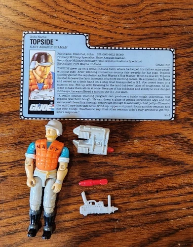 G. I. JOE Topside v1 1990 with card and some accessories