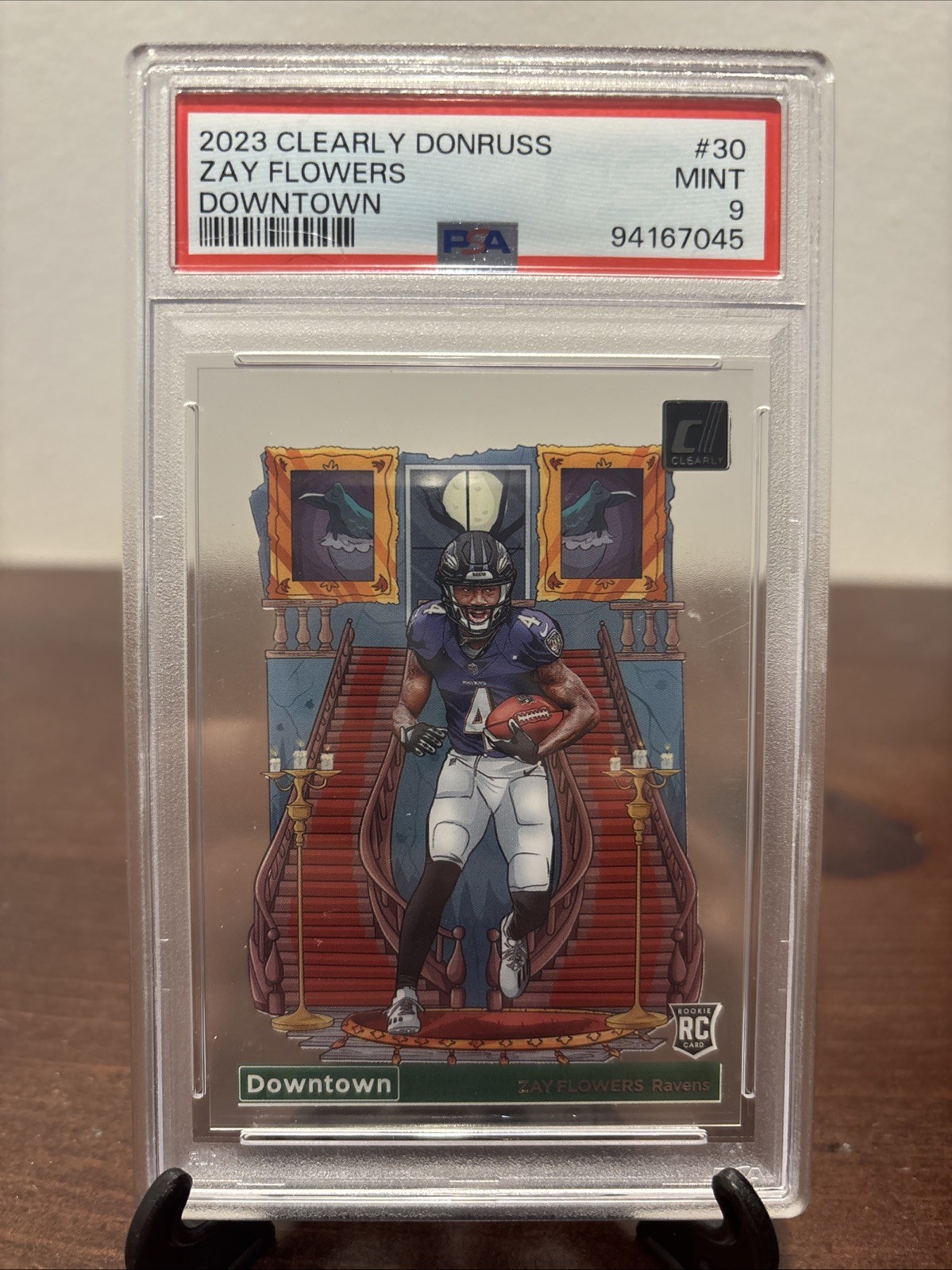 2023 Panini Clearly Donruss - Downtown Zay Flowers #30 (RC)