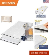 Versatile Crib Mattress Storage Cover with Zipper - Includes 2 Accessory Bags
