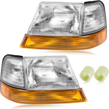 Headlight Assembly with Corner Light Kit Compatible with Ford Ranger 1998 1999 2