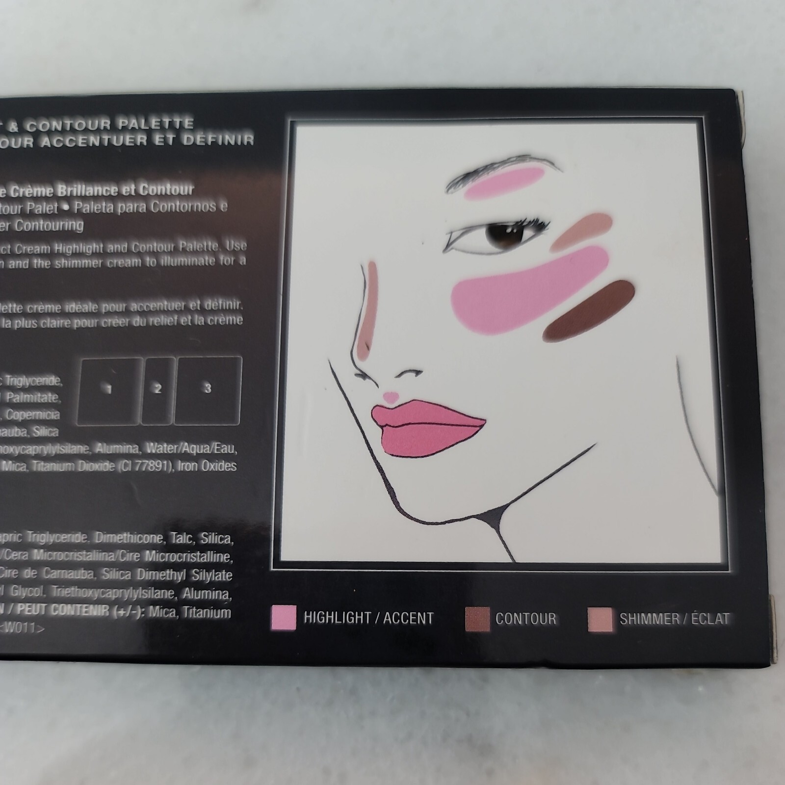 New NYX Cream Highlight & Contour Palette #CHCP03 Deep