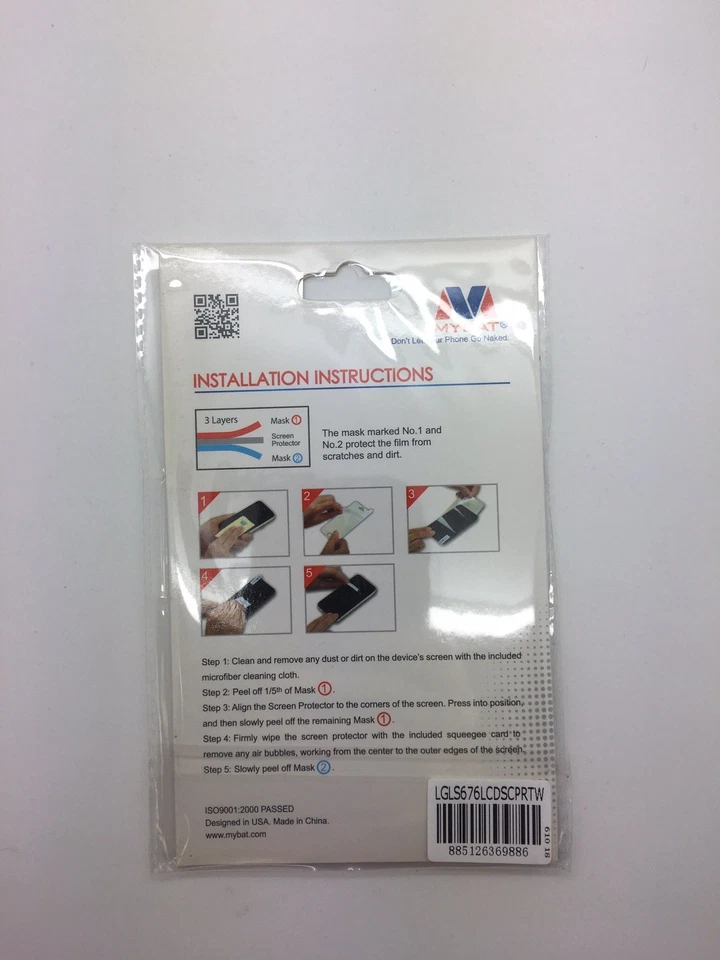 MYbat LG X STYLE LS676 Tribute HD Screen Protector Twin Pack Phone Cover Foto 3 de 3