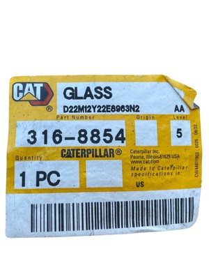 Caterpillar, 316-8854, 5mm Thickness, Green Safety Glass | eBay