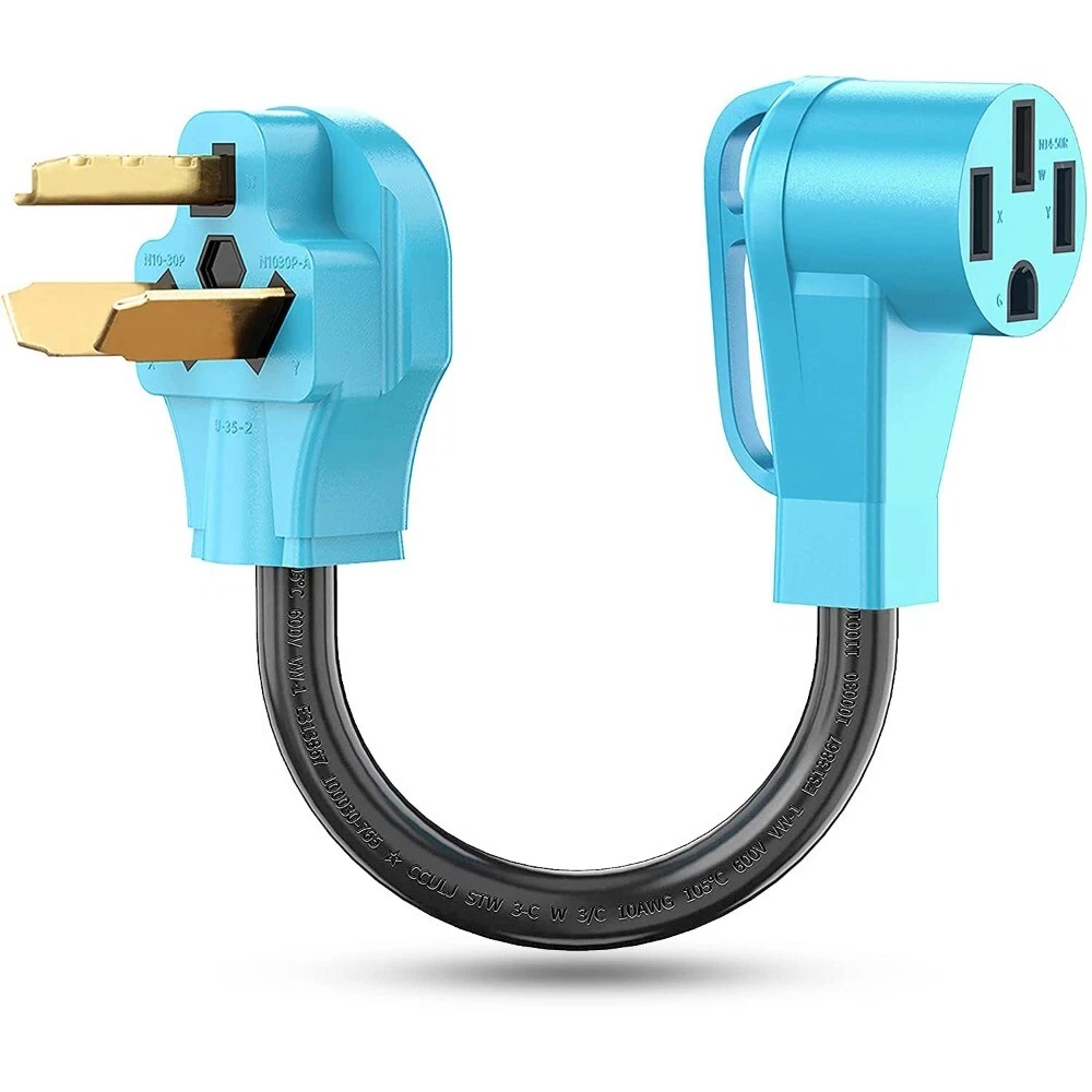 blue American standard plug Compatible with EV 30 Amp Dryer for Electrician