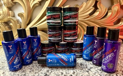 Lot of 14 Bottles Manic Panic Amplified & High Voltage Assorted Hair Color  