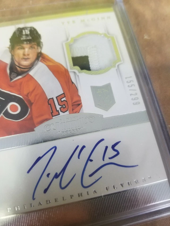 Tye McGinn Auto Patch Rc #155/299 Panini Dominion 2013-14 - Image 4 of 4