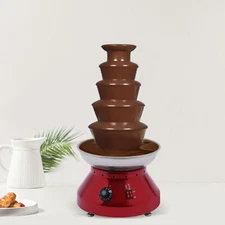 5 Tier Large Capacity Commercial Party Stainless Steel Heated Chocolate Fountain