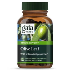 Gaia Herbs Olive Leaf 60 Vegetarian Liquid Phyto-Caps Dairy-Free Exp 03/2027+
