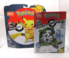 Pokemon Mega Construx DAMAGED BOX Galarian Zigzagoon vs Machop 149 & Pikachu 211