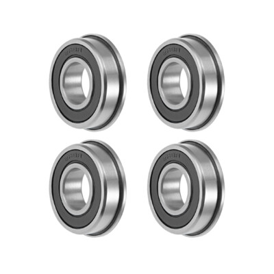 4 x FR8-2RS Flanschkugellager 1/2''x1-1/8''x5/16'' geschirmte Chromlager